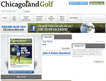 Tablet Screenshot of chicagolandgolf.net
